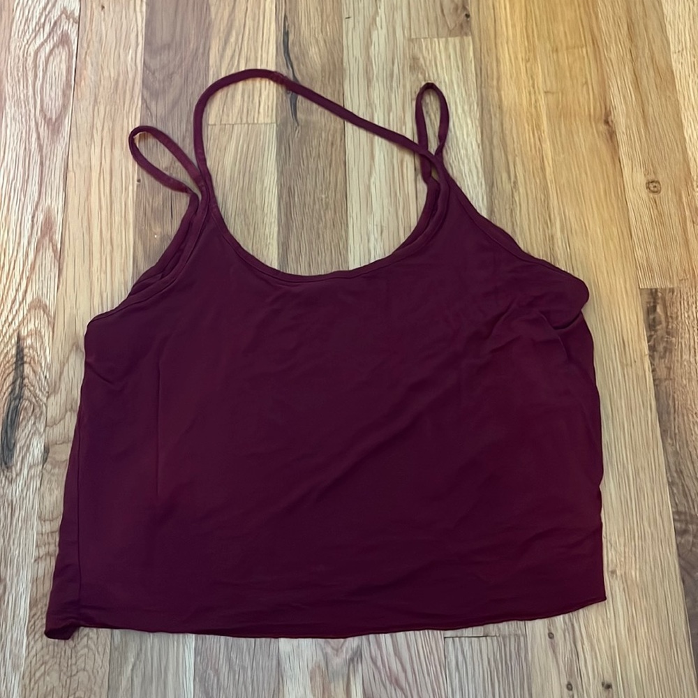 Maroon Garage Tank Top